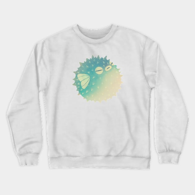 Angry Pufferfish Crewneck Sweatshirt by Bumcchi